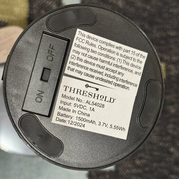 Threshold™ Solar and Rechargeable USB LED Outdoor Table Lamp, Black - Picture 8 of 14